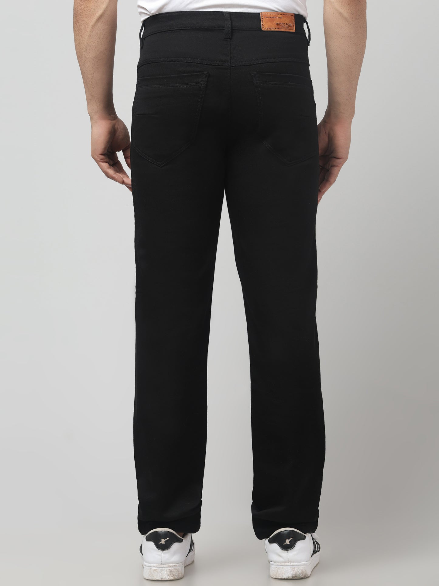 Men's Black Smart Fit Casual Trouser