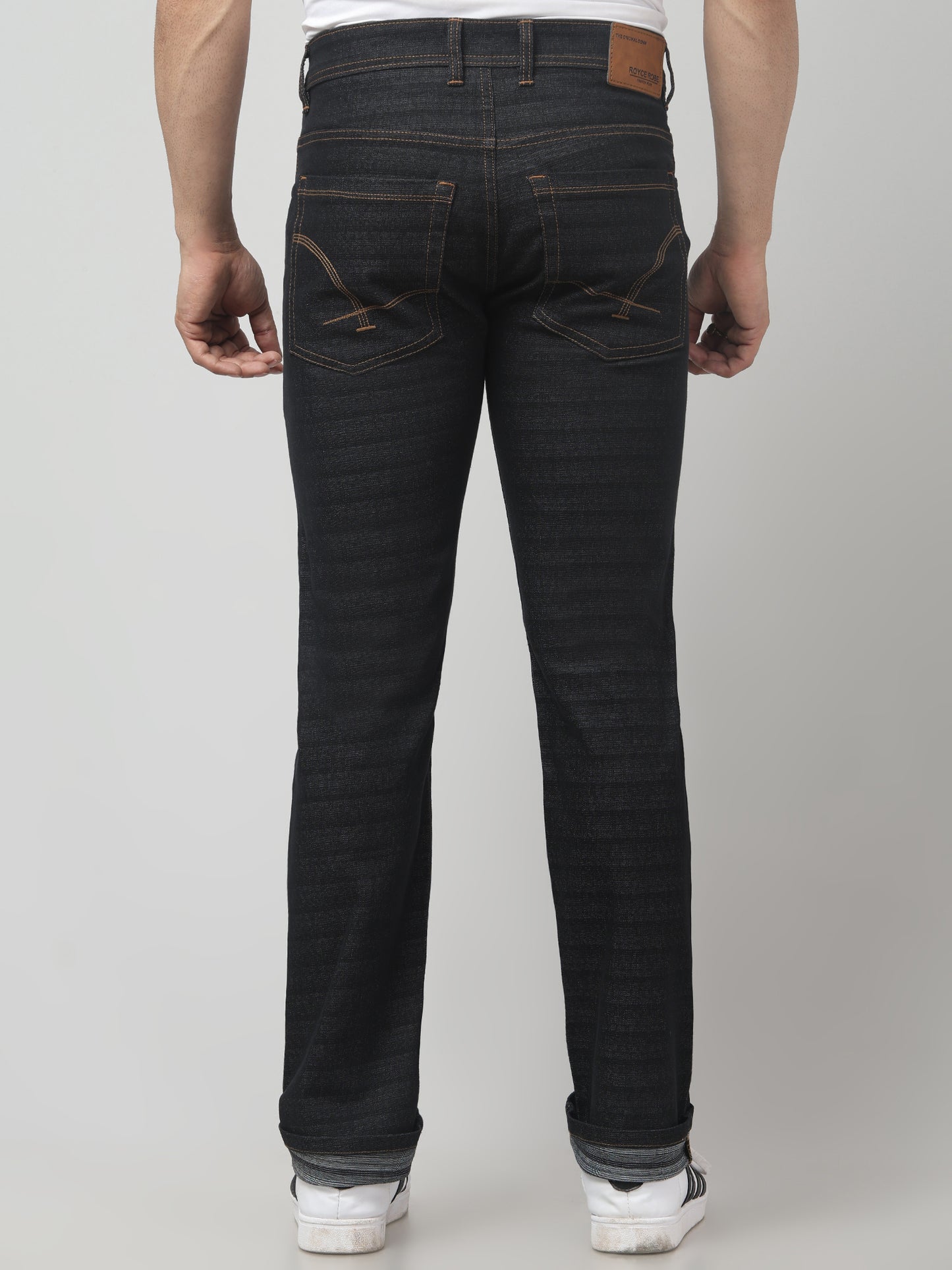 Men's Grey Regular Fit Jeans