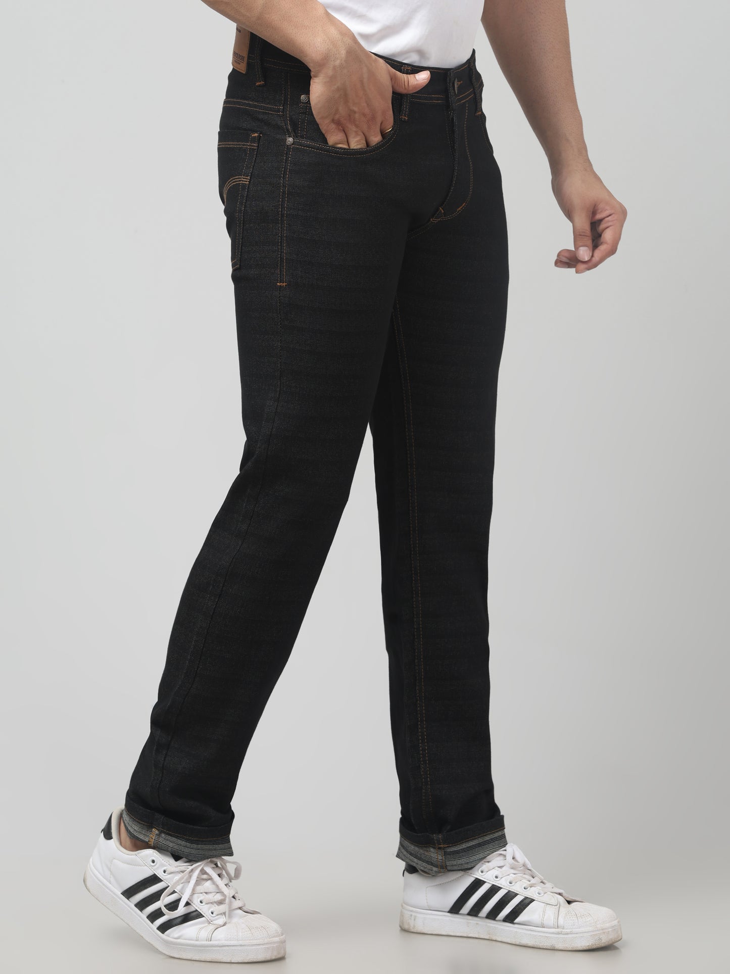 Men's C Black Regular Fit Jeans