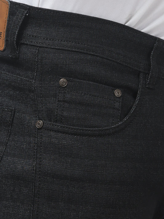 Dark Grey Regular Fit Cotton Jeans