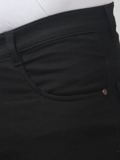 Men's Black Smart Fit Casual Trouser