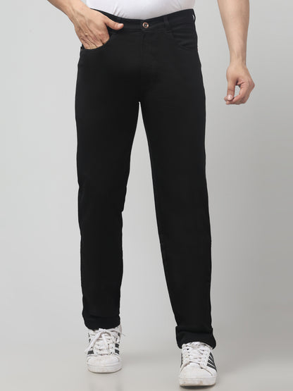 Men's Black Smart Fit Casual Trouser