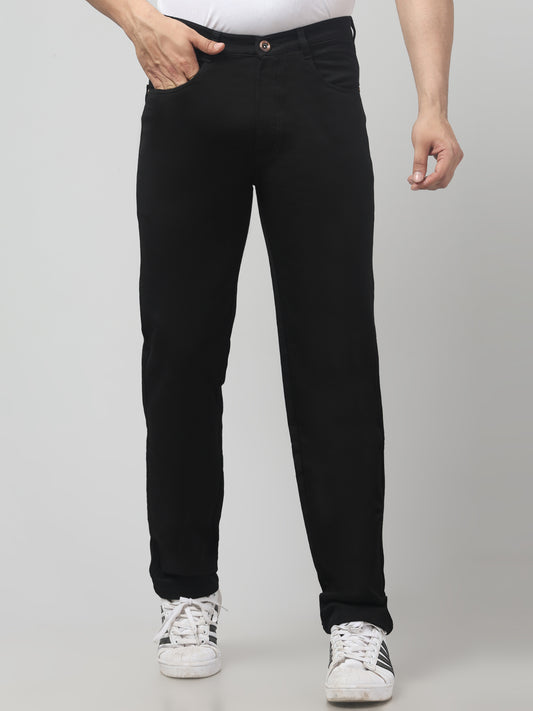 Men's Black Smart Fit Casual Trouser