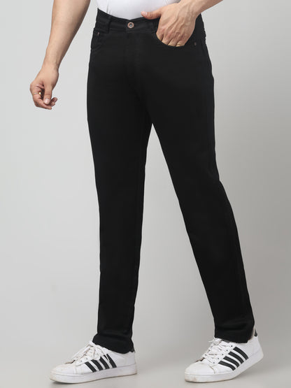 Men's Black Smart Fit Casual Trouser