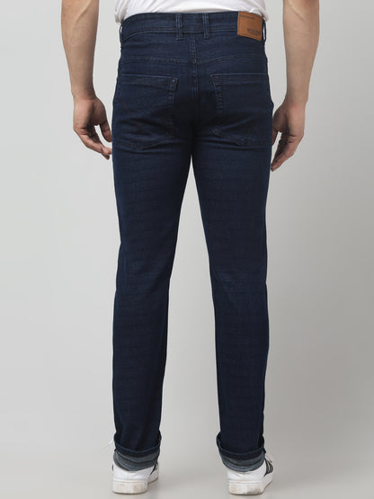 Men's Dark Blue Regular Fit Jeans