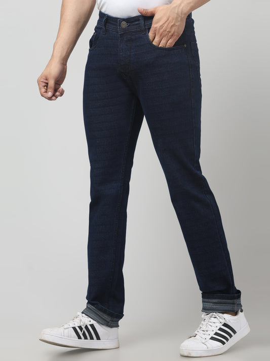 Men's Dark Blue Regular Fit Jeans