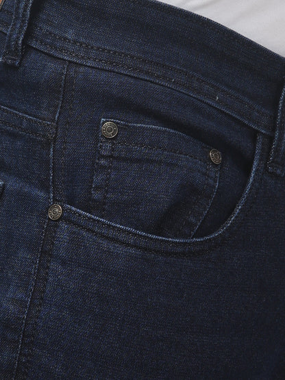 Men's Dark Blue Regular Fit Jeans