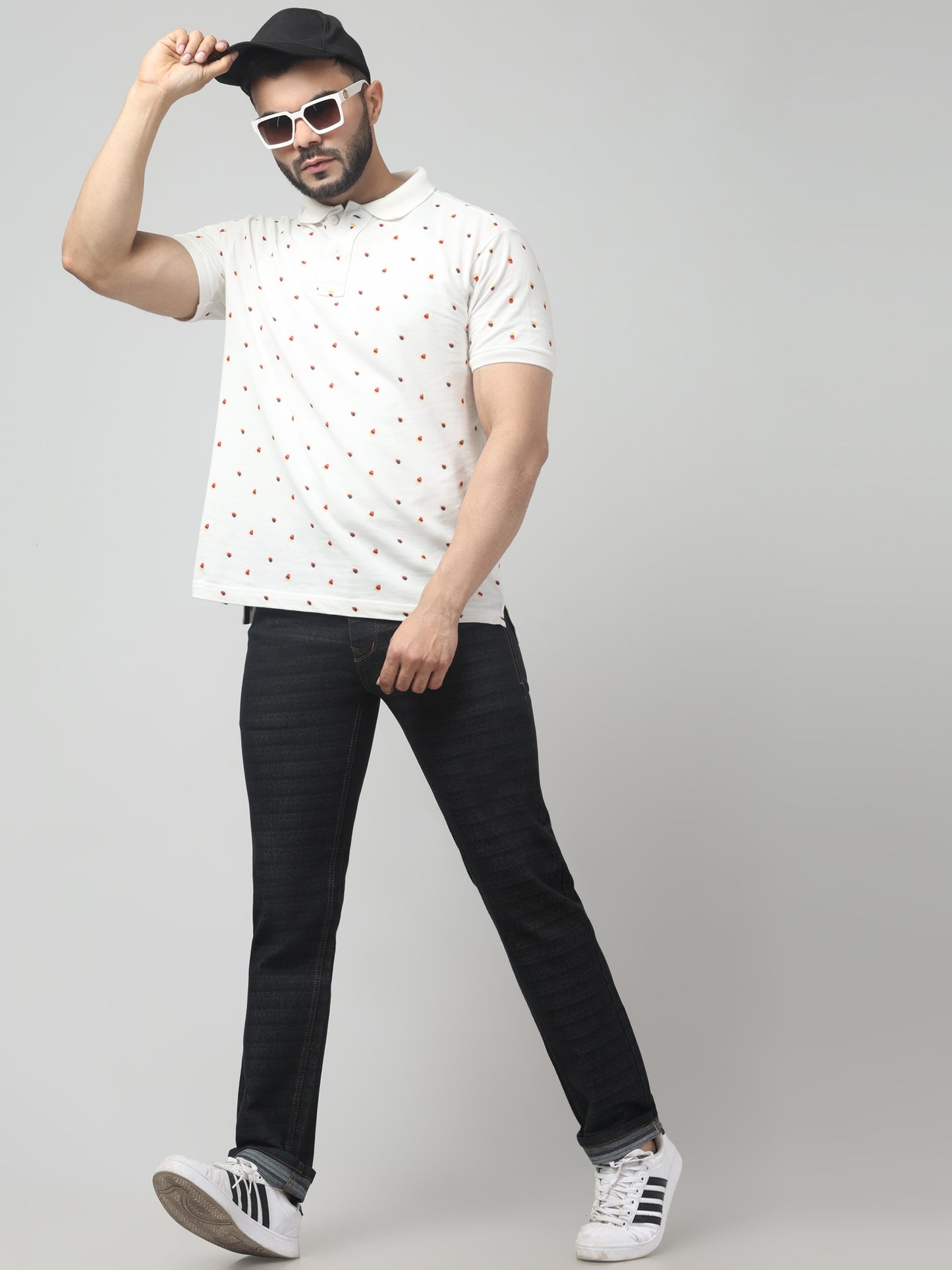 Men's Grey Regular Fit Jeans
