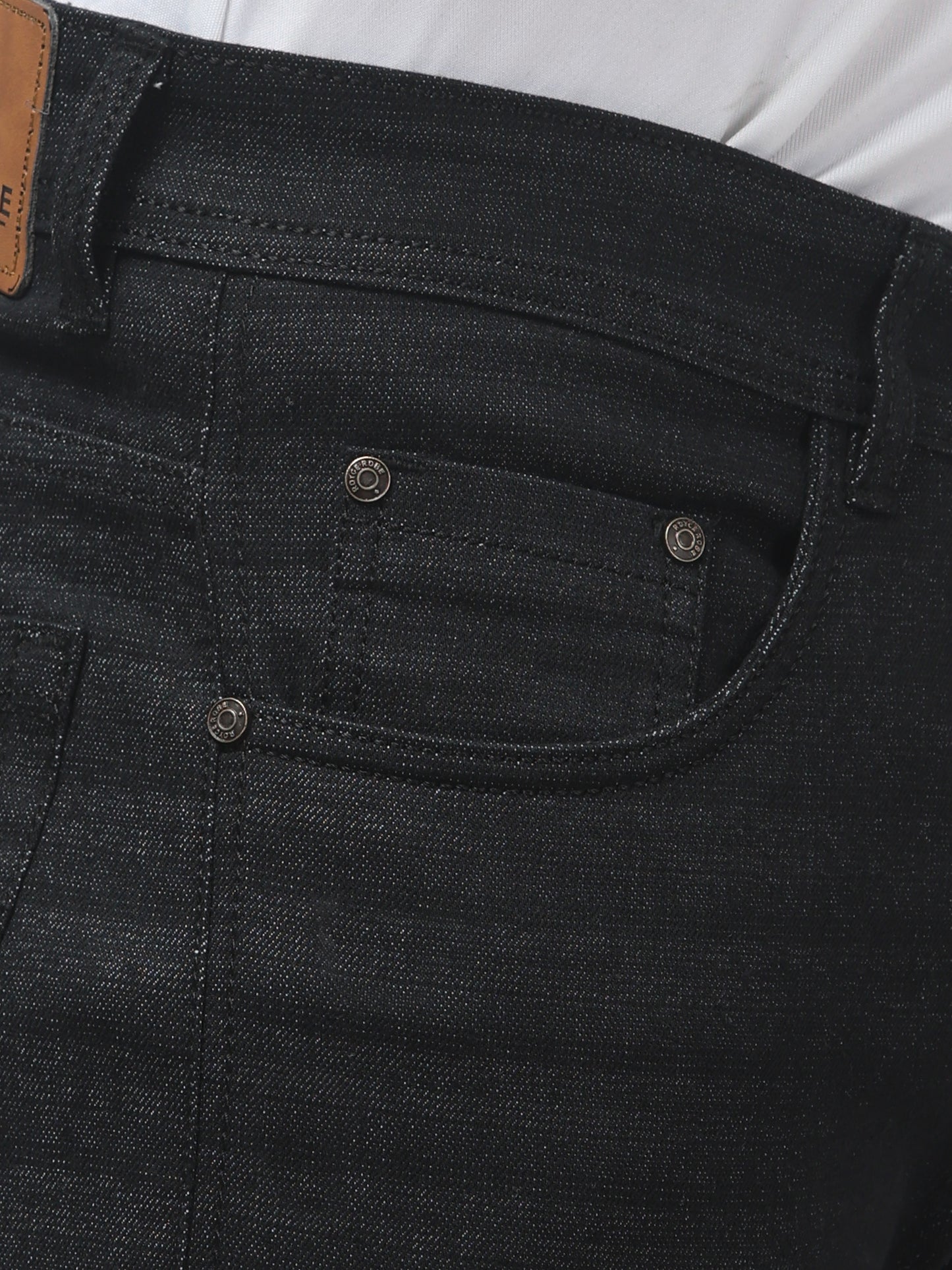 Dark Grey Regular Fit Cotton Jeans